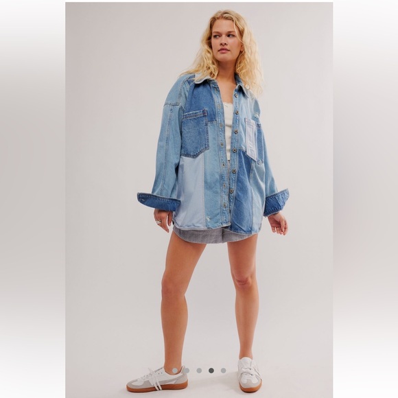 Free People NWT Mountain Roads Shirt Size Medium in Mixed Combo - Picture 4 of 16